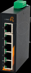 EX-6200 5-port industrial Ethernet switch, compact