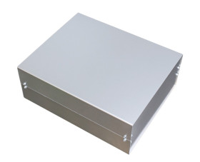 Obudowa aluminiowa Aluminium szerokość zew. 300 mm długość zew. 367 mm wys. zew. 134 mm RS PRO IP40 Aluminium