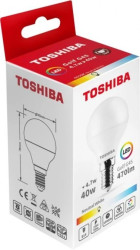 TOSHIBA LED N_STD G45 E14 4.7W 4000K/10szt./