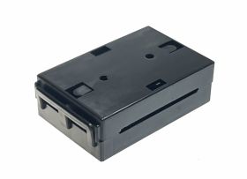 Obudowa czarna 52x33x11 z otworami - zamykana na zatrzask