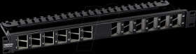 TC-KP24SA 19" Keystone Patchpanel, 24-Port