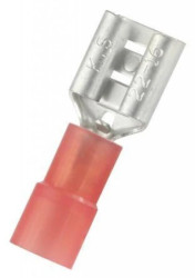 Konektor płaski Żeński 0.8 x 6.35mm 0.5 › 1.5 mm2, 22 › 16 AWG długość 21.5mm Izolacja: Izolowane /100szt./