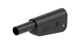 Adapter z wtykiem bananowym Wtyk Połączenie lutowane Czarny 32A Staubli rozmiar 4 mm