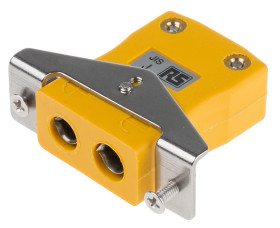 Złącze termoparowe Złącze termoparowe RS PRO do Termopara typu J Standardowy Uchwyt ze stali nierdzewnej