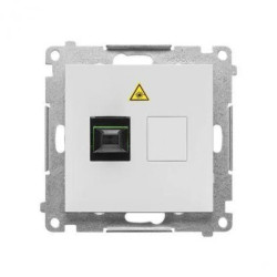 Simon 55 Gniazdo światłowodowe / optyczne pojedyncze SC/APC (moduł) Jasnoszary mat TGS1.01/114
