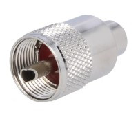 WUHF-RG58Z Wtyk UHF (UC1) nakręcany na kabel RG-58