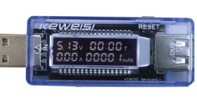 KEWEISI USB Port Meter - KWS-V20 - Voltmeter, Ammeter