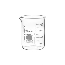 Rapid CH200003 Heavy Duty Borosilicate Glass Beaker 400ml pack of 6