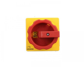 Rozłącznik główny/awaryjny 3P 16A 7.5kW AC23A 400V styki pom 1Z 1R montaż tablicowy pokrętło 4 otwory 3LD2003-1TP53