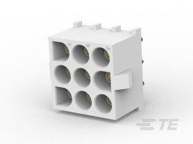 Wtyk PCB 9-pinowe raster: 6.35mm 3-rzędowe TE Connectivity Montaż na płytce