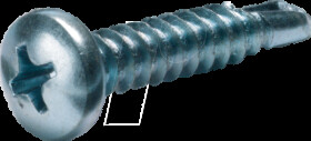 190434 Self-tapping screw with half-round head 4.8x19 mm PZ2 self-drill