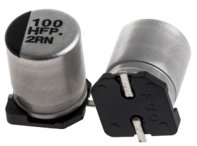 Kondensator 100μF 50V dc SMD Panasonic 8 (Dia.) x 10.2mm