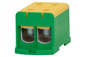 Złączka szynowa ZU 1-torowa (2x240/2x240mm2) Al/Cu - żółto/zielona