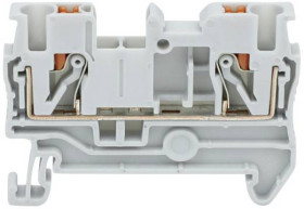 TRU COMPONENTS TC-JPT2.5 Grey Terminal przepustowy 5.2 mm szybkozłącze Ilość styków: 2 0.2 mm² 2.5 mm² szary 1 szt.