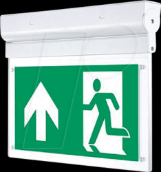 WW7203 LED emergency exit light with power unit for wall and ceiling