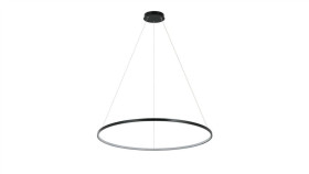 Lampa Wisząca Ring Duży Cct 1Xled Czarny Lp-909/1P L Bk Cct Light Prestige