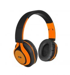 Bezprzewodowe słuchawki z mikrofonem pomarańczowe