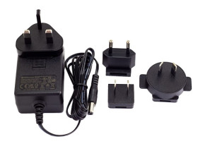 Adapter AC/DC Uwy 9V Iwy 3A Złącze Jack 2,1 x 5,5 mm 24W typ wtyczki: Wymienny
