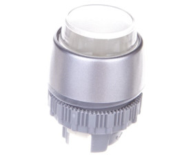 Napęd przycisku 22mm biały z samopowrotem z podświetleniem SP22-WLB