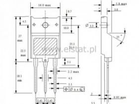 Tranzystor BU 4508DX ; NPN z diodą; TO220