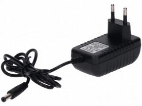 Zasilacz led gniazdkowy 12V 12W 5.5/2.1 czarny