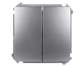 Simon Basic Łącznik schodowy podwójny stal inox BMW6/2.01/21