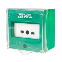 Comus CP54SGSC Resettable Green Emergency Door Release Point W/Cover