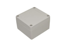 Obudowa ogólnego użytku ABS szerokość zew. 80 mm długość zew. 85 mm wys. zew. 55 mm Hammond IP65 Jasnoszary