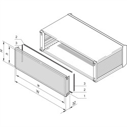 Panel tylny nVent SCHROFF 24576254 24576254, 1 szt.
