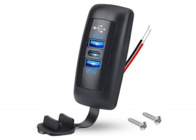 ADO.DO ZABUDOWY CAR TRIPLE 12-24V 2XUSB