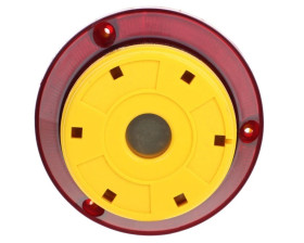 Sygnalizator optyczno-akustyczny 24V DC pulsacyjny LED czerwony 105/70dB IP54 SL-32v24