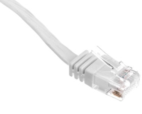 Kabel krosowy płaski patchcord U/UTP kat.5e biały 3m 93360