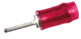 Końcówka pinowa, PIDG, Cyna, 1mm średnica, Czerwony, 16AWG - 22AWG W osłonie