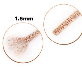 Oplot miedziany - plecionka miedziana 1,5mm 1metr