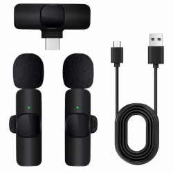 Mikrofon bezprzewodowy USB-C krawatowy klips do telefonu Android IPHONE zestaw 2szt.