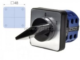 Wyłącznik 20A, 4tory 2war ( 0-1 ) ( 8x48x48mm)