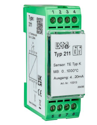 Przetwornik temperatury wy: Typ K we: 4 → 20 mA