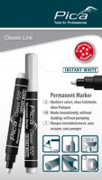 Permanent marker, white, 4 mm, for permanent marking, 522/52