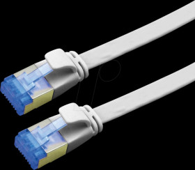 21992113 Patch cable Cat. 6a, FTP, extra-flat, grey, 3 m