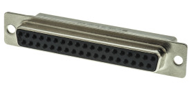 Złącze D-Sub 37-pinowe Żeński Proste Montaż na kablu