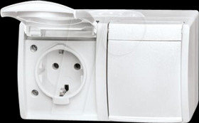 20/2 EW-54 Earthed contact outlet, 2-way