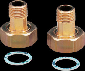 Installation adapter, 16 bar, G 1, R 1/2 for flow sensors SM8, SU8, E40152