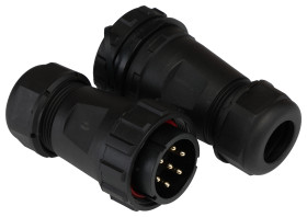 Złącze okrągłe 7-pinowe SP29 Mocowanie kablowe liniowe Wtyk, Gniazdo RS PRO Męski/żeński IP68 SP29