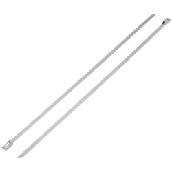 TruComponents 40112 Cable tie 300mm 4.60mm Sil