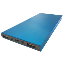 Obudowa Powerbank Li-Poly 153x75mm Niebieska (USB 5V 1A i 5V 2,1A)