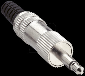 10404 Jack plug, 3.5 mm, mono, with anti-kink protection
