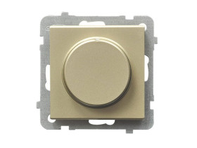 SONATA Ściemniacz uniwersalny + LED funkcja wyłącznika czasowy i "time to bed" szampański złoty ŁP-8RL2/m/39 OSPEL