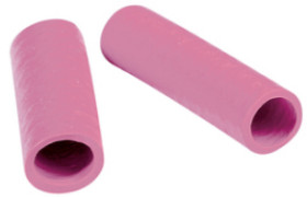 Protection and insulating grommet, inside Ø 5 mm, L 25 mm, pink, PCR, -30 to 90 °C, 02010005015
