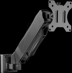 EO0019-5 Slatwall monitor arm, with gas spring, 13-27"