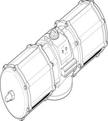 Siłownik obrotowy kąt: 90° Pojedyncza Festo